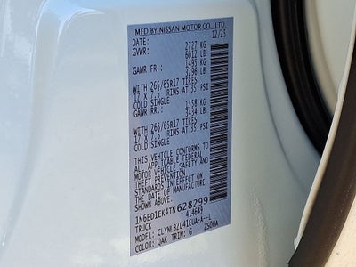 2026 Nissan Frontier SV