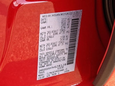 2026 Nissan Frontier SV