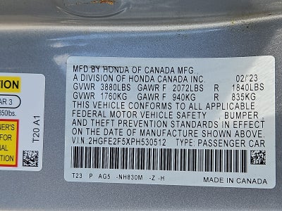 2023 Honda Civic Sport