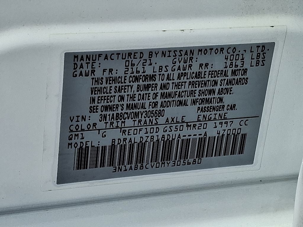 2021 Nissan Sentra SV