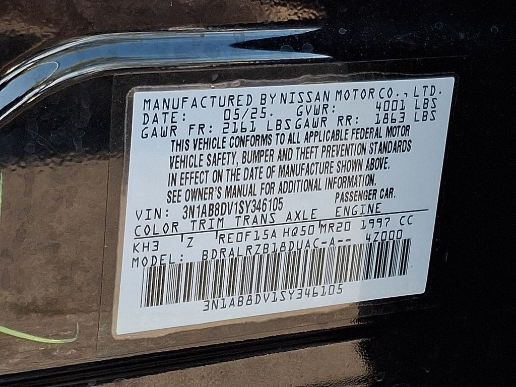 2025 Nissan Sentra SR