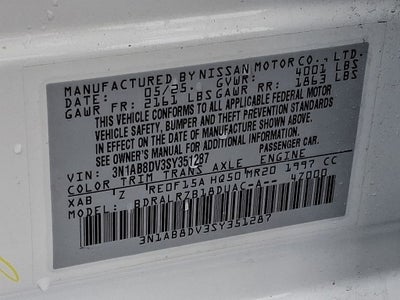 2025 Nissan Sentra SR