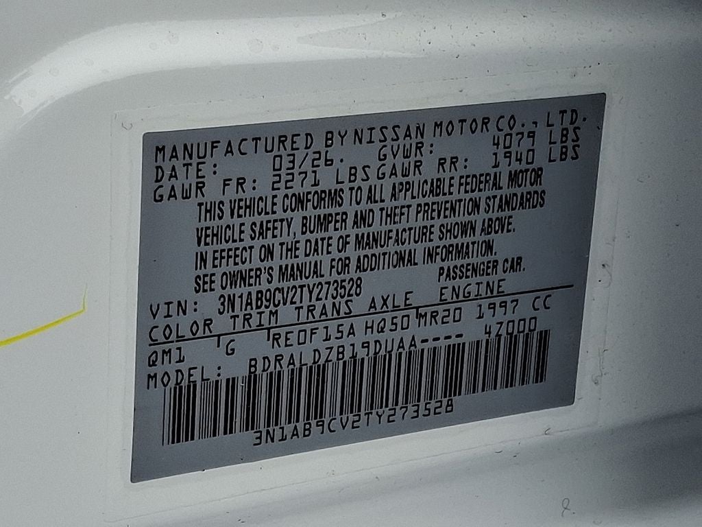 2026 Nissan Sentra SV