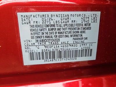 2026 Nissan Sentra SV