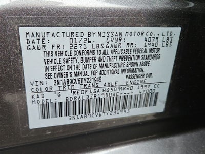 2026 Nissan Sentra SV