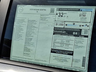 2026 Nissan Sentra SL