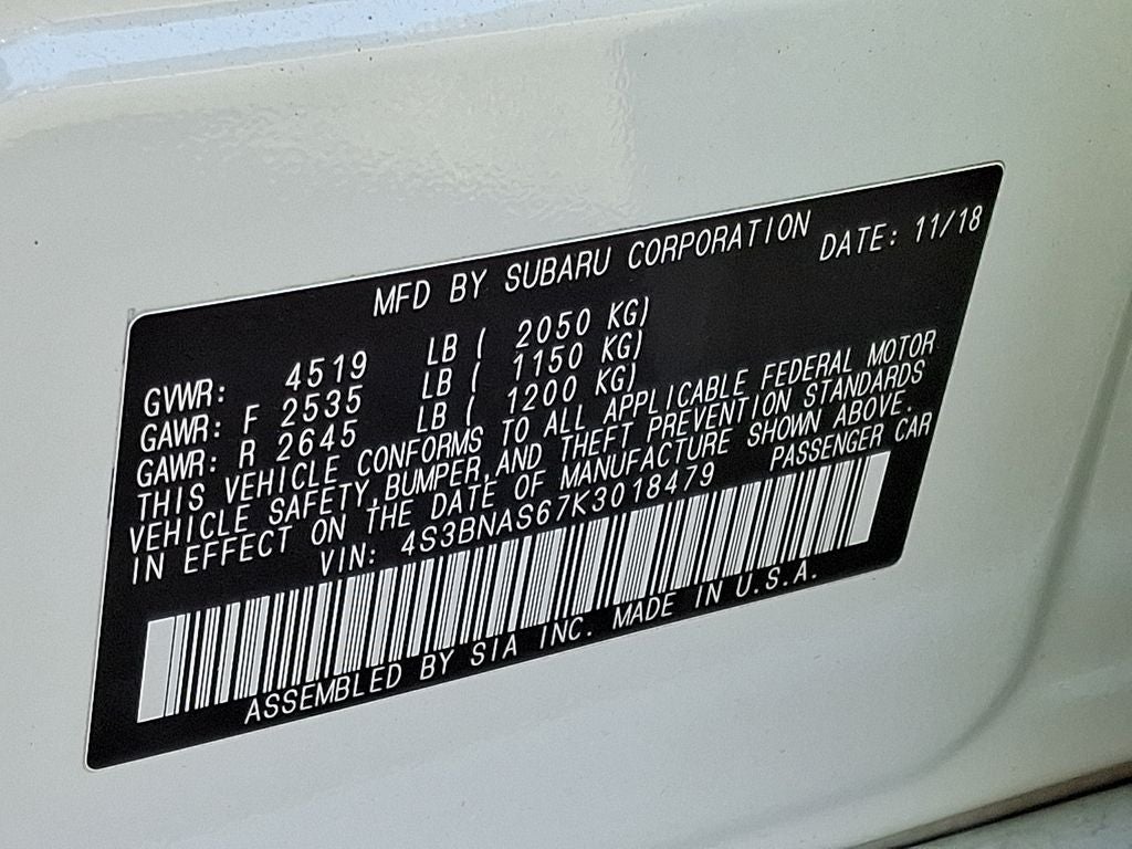 2019 Subaru Legacy Sport