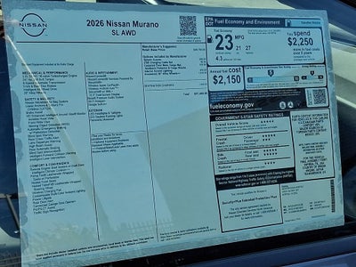 2026 Nissan Murano SL
