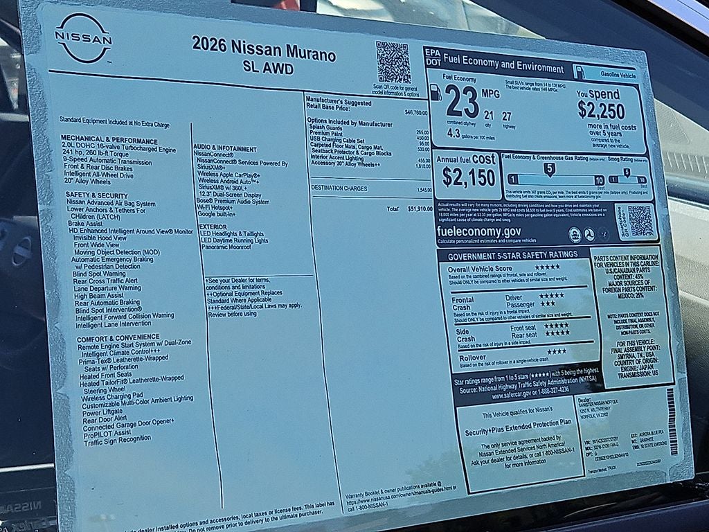 2026 Nissan Murano SL