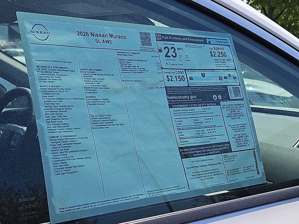 2026 Nissan Murano SL