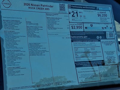 2026 Nissan Pathfinder Rock Creek
