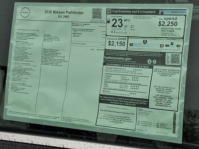 2026 Nissan Pathfinder SV
