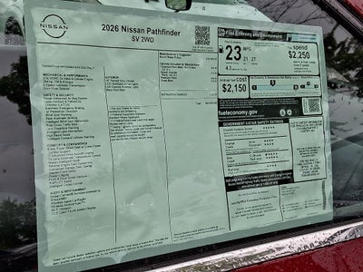 2026 Nissan Pathfinder SV