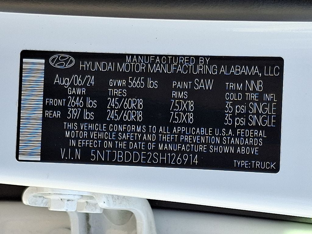 2025 Hyundai Santa Cruz SEL