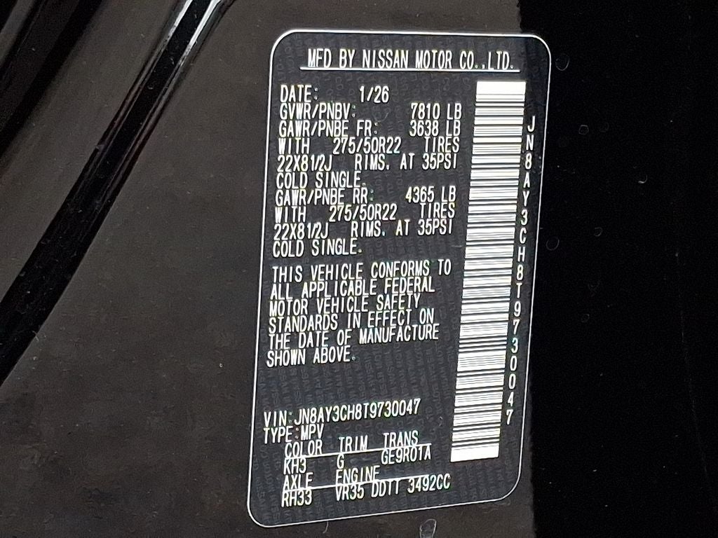 2026 Nissan Armada Platinum Reserve