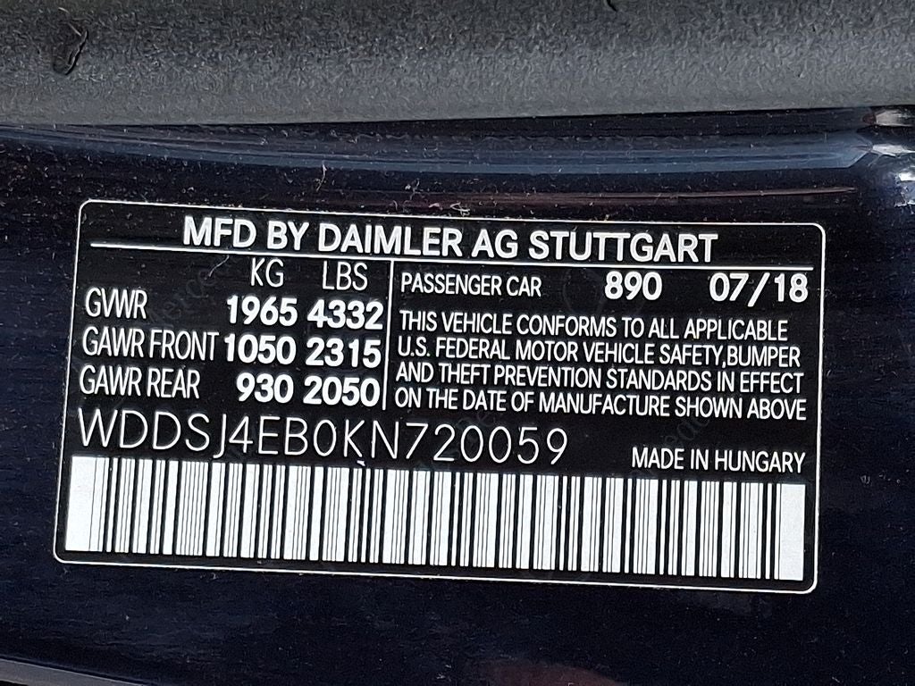 2019 Mercedes-Benz CLA 250