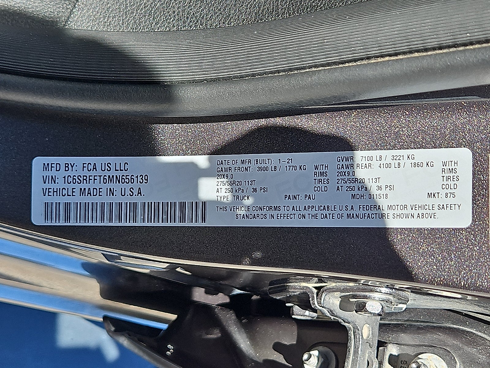 2021 RAM 1500 Big Horn Crew Cab 4x4 5'7' Box