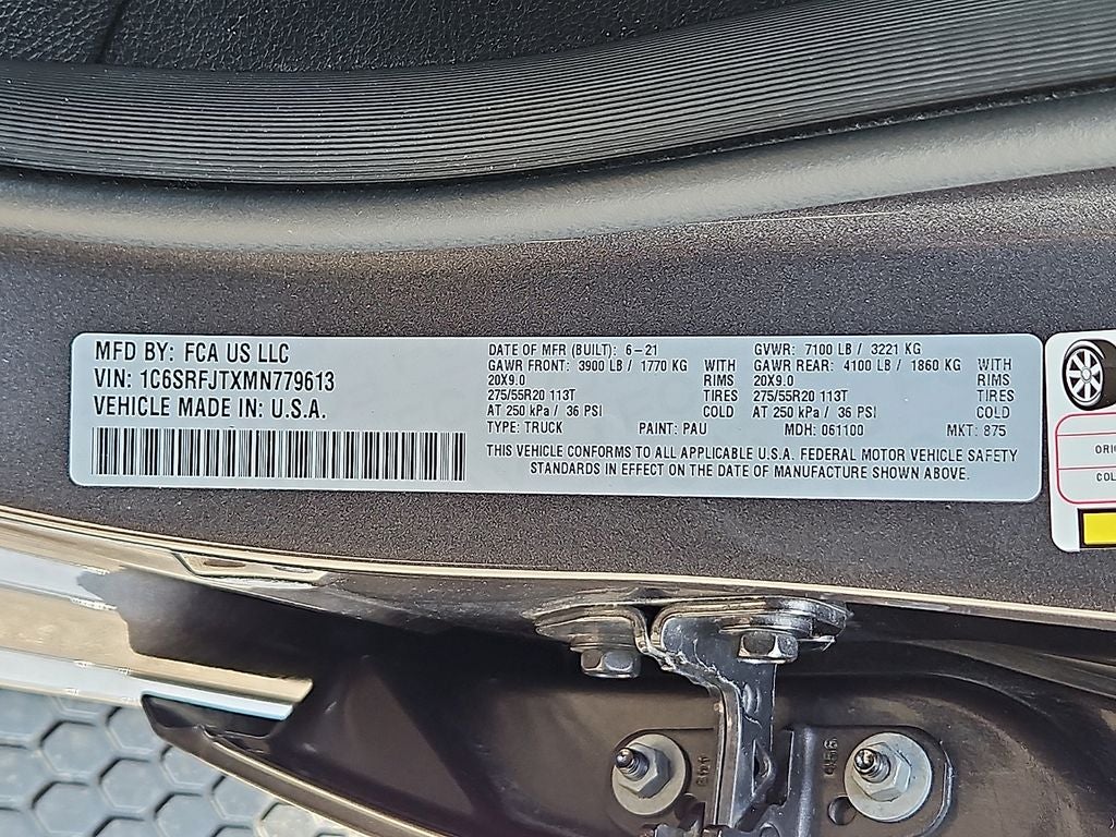 2021 RAM 1500 Laramie Crew Cab 4x4 5'7' Box