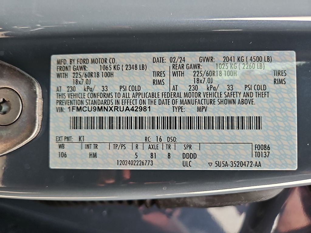 2024 Ford Escape ST-Line