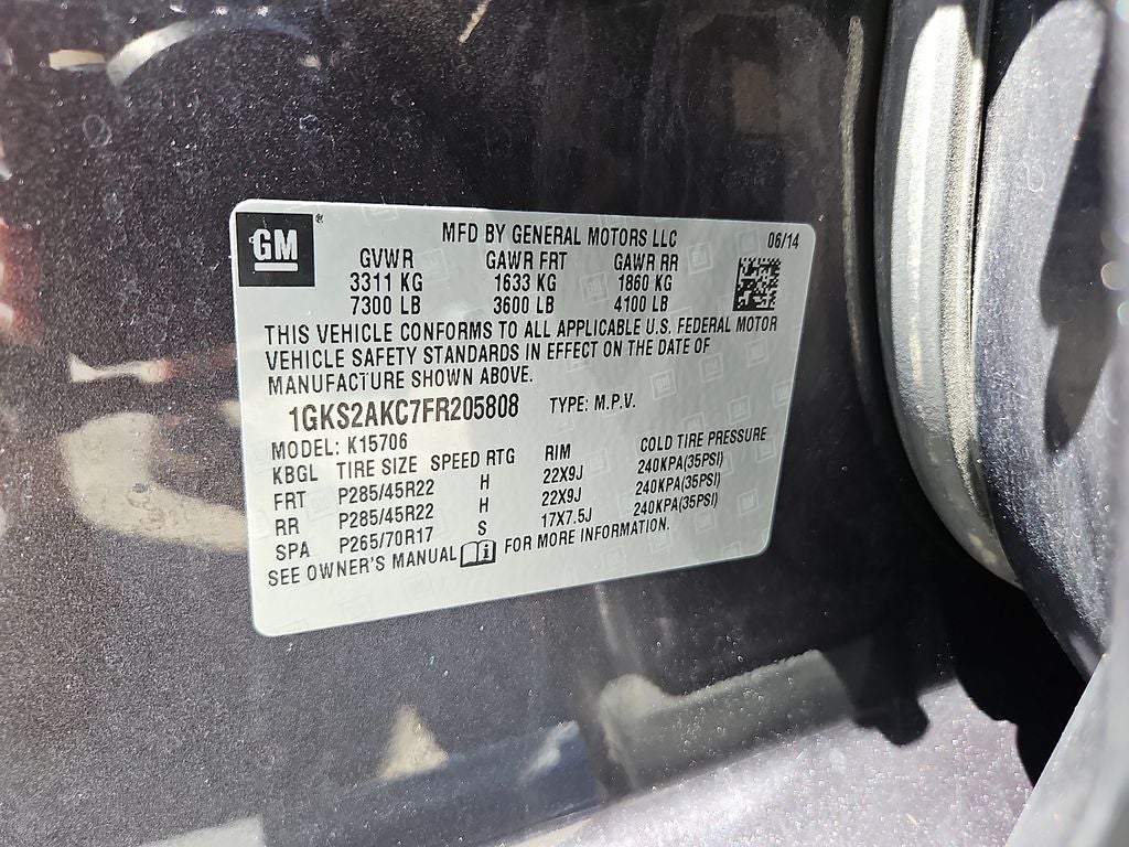 2015 GMC Yukon SLE