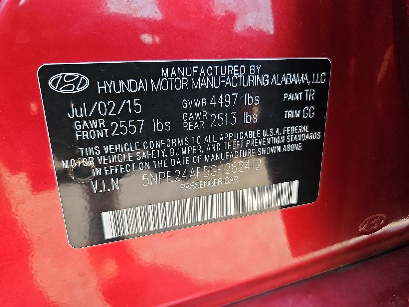 2016 Hyundai Sonata SE