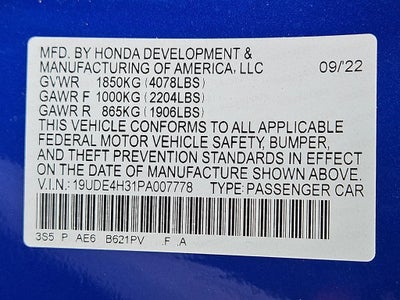 2023 Acura Integra w/A-Spec Package