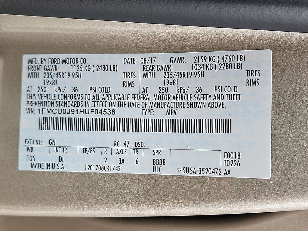 2017 Ford Escape Titanium