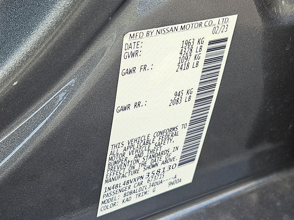 2023 Nissan Altima 2.5 S