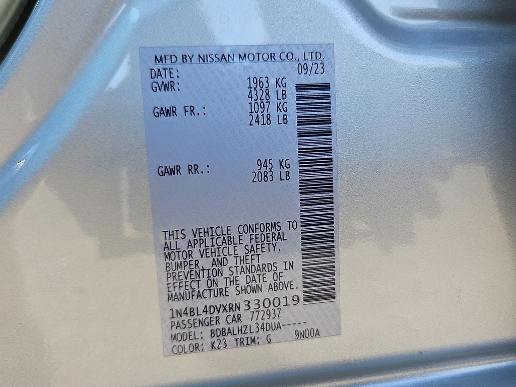 2024 Nissan Altima 2.5 SV