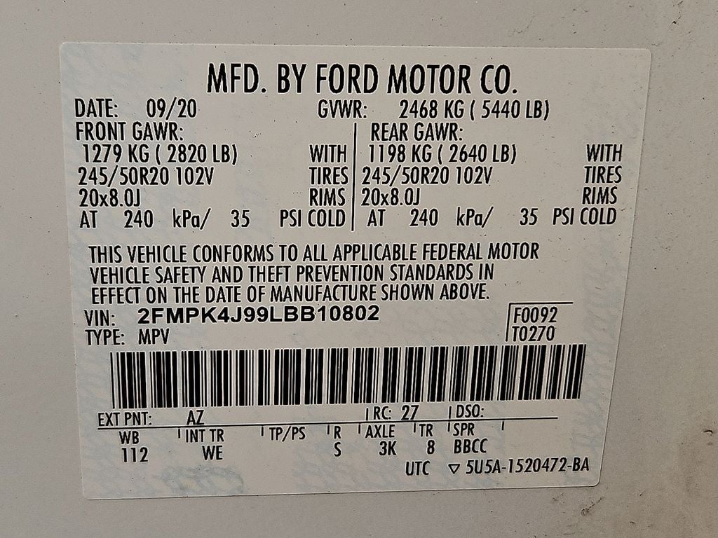2020 Ford Edge ST Line