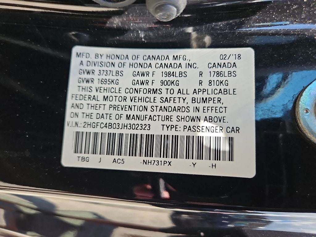 2018 Honda Civic LX-P