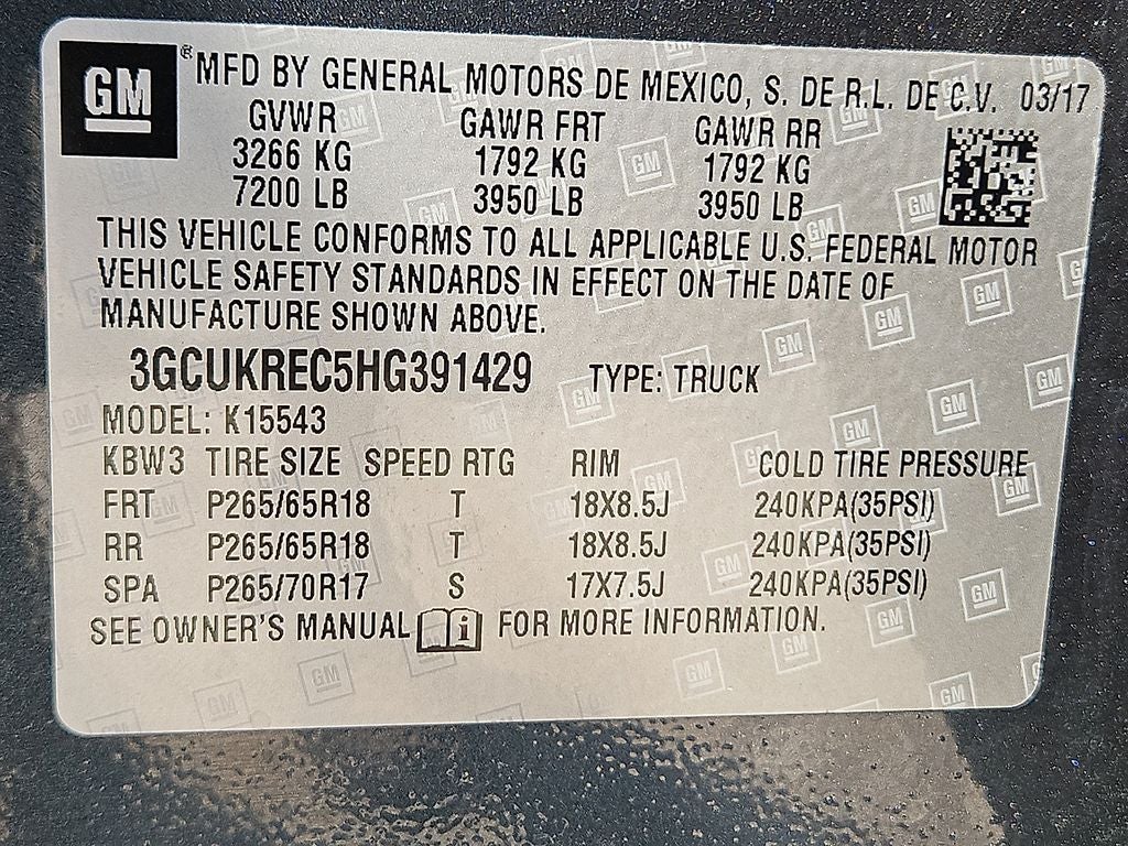 2017 Chevrolet Silverado LT