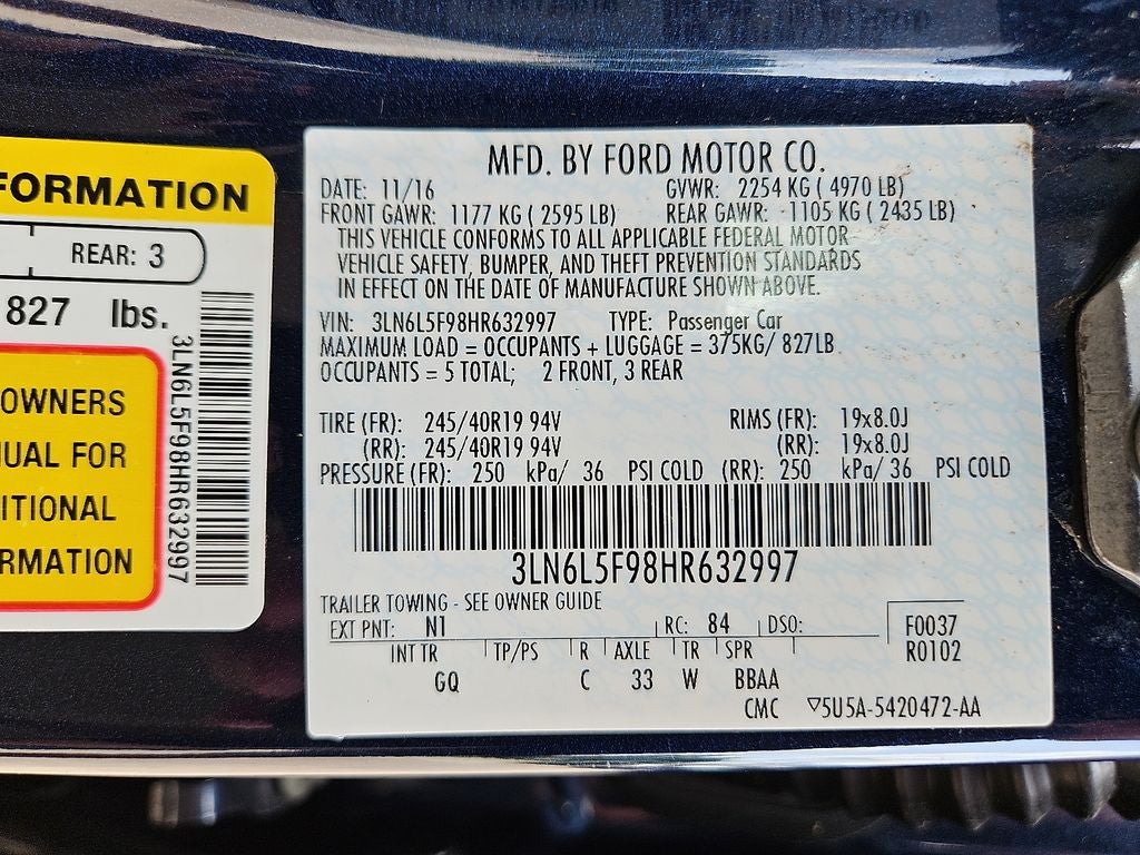 2017 Lincoln MKZ Reserve