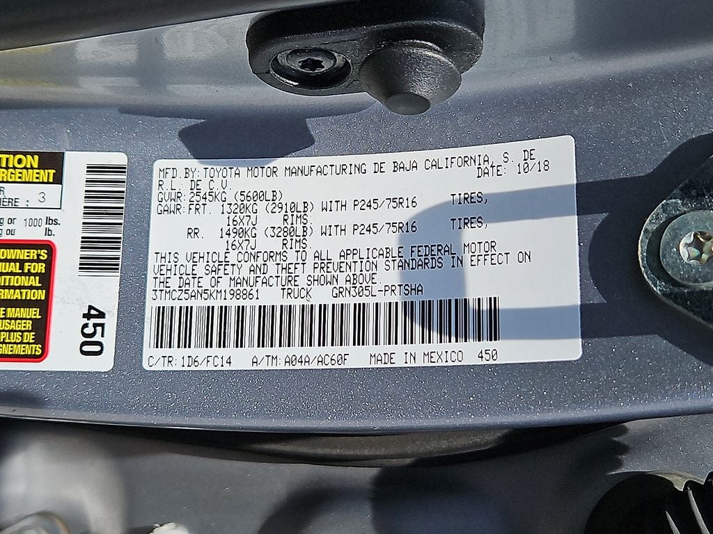 2019 Toyota Tacoma SR5