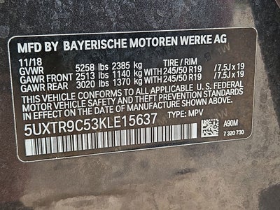 2019 BMW X3 xDrive30i
