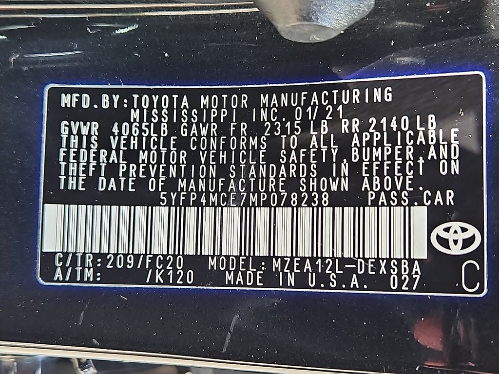 2021 Toyota Corolla SE