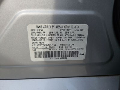 2020 INFINITI Q50 3.0t LUXE