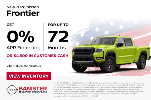 New 2026 Nissan Frontier