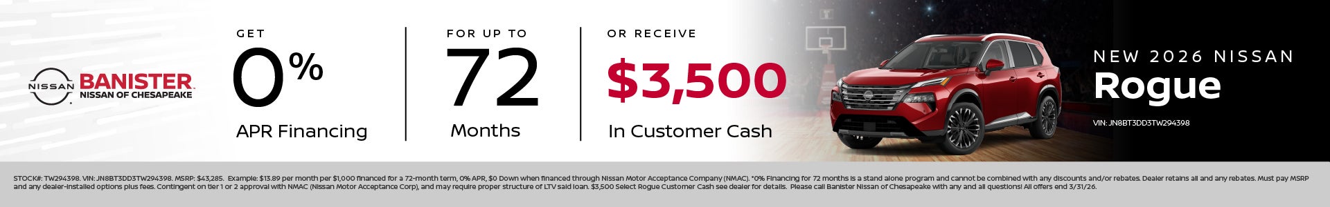 New 2026 Nissan Rogue