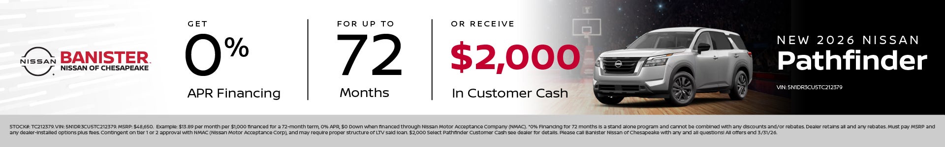 New 2026 Nissan Pathfinder