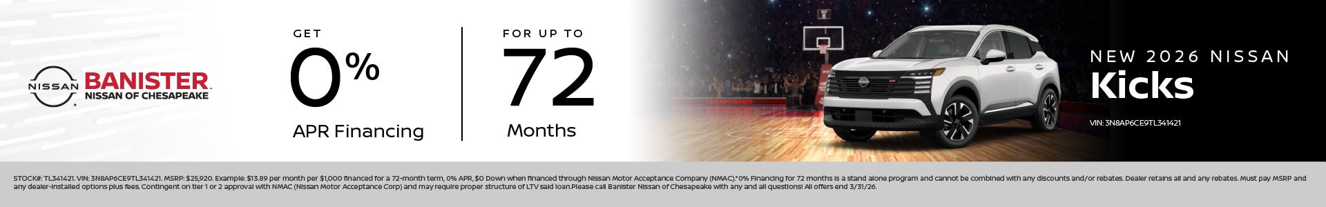 New 2026 Nissan Kicks