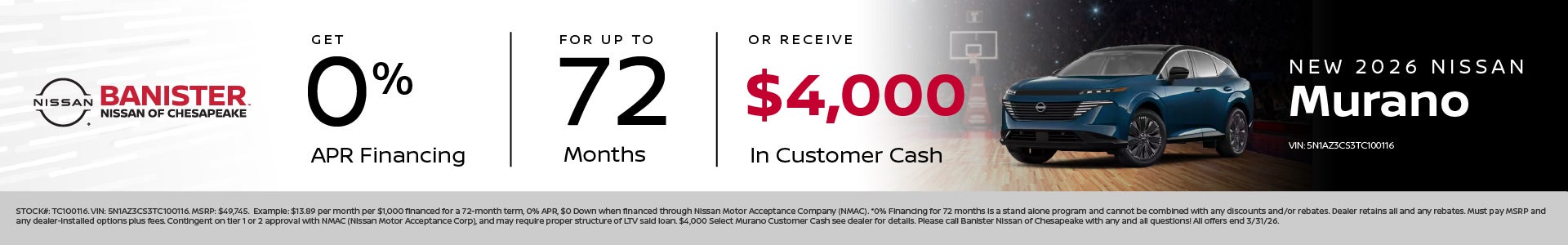 New 2026 Nissan Murano