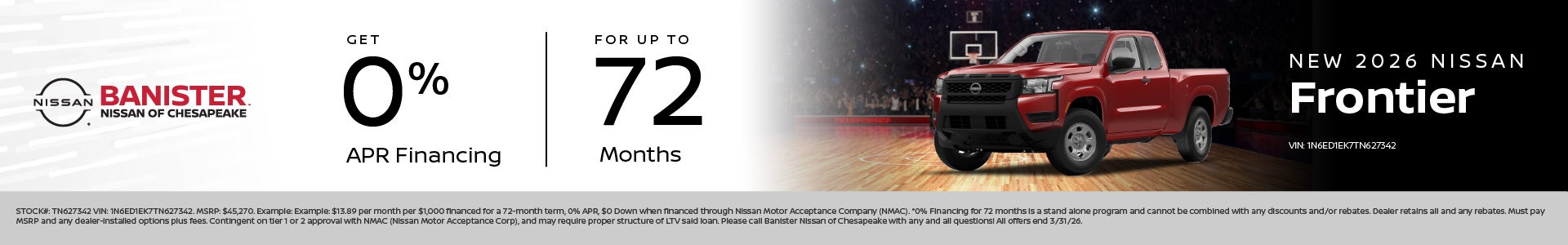 New 2026 Nissan Frontier