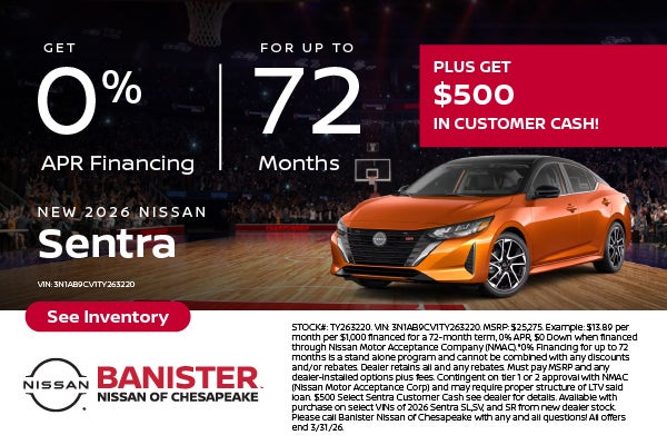 New 2026 Nissan Sentra