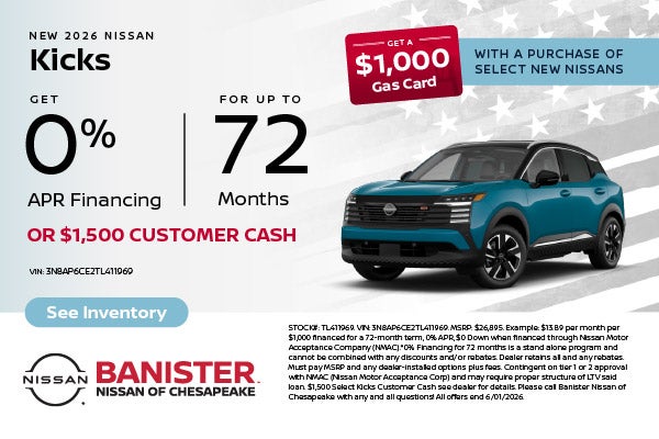2026 Nissan Kicks SV