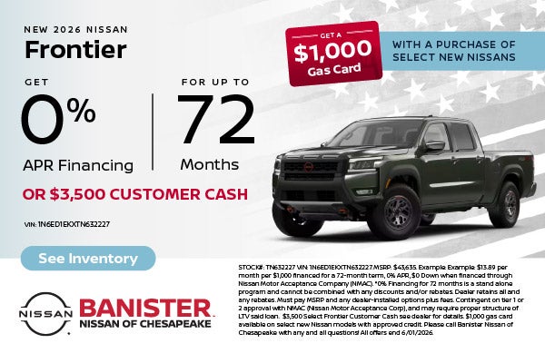 2026 Nissan Frontier SV