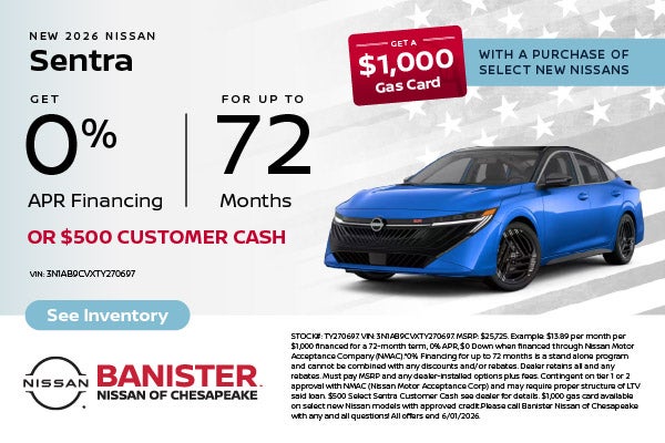 2026 Nissan Sentra SV