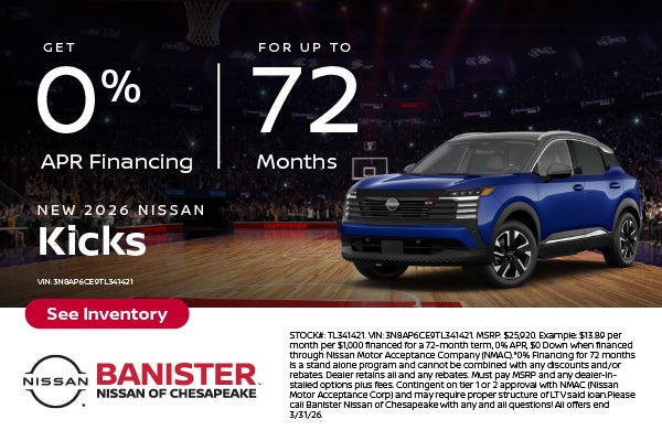 New 2026 Nissan Kicks