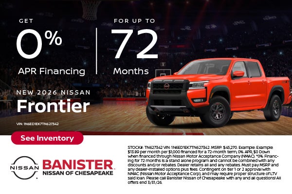 New 2026 Nissan Frontier